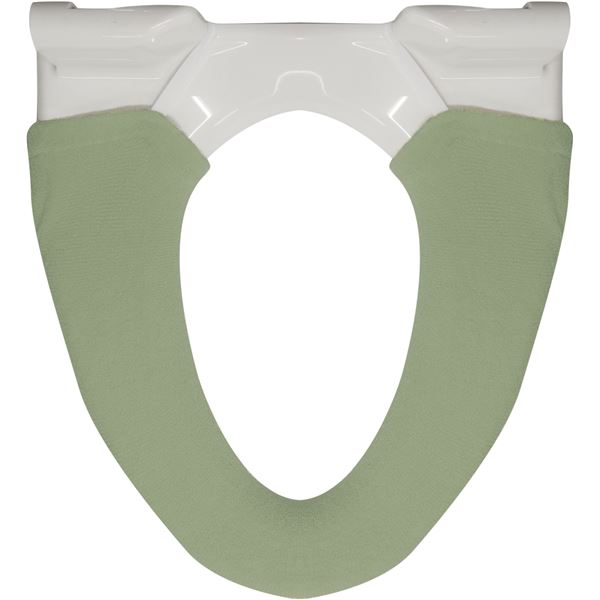 【3個セット】 オカトー ナチュラル 洗浄 ・ 暖房用 便座カバー グリーン 【 セット販売 まとめ買い 割引 】