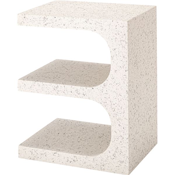 サイドテーブル ホワイト （約W40×D32×H50cm） 完成品