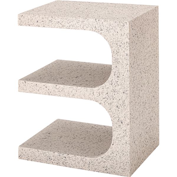 サイドテーブル ライトグレー （約W40×D32×H50cm） 完成品