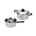 燕人の匠 桜吟 そそぎやすい鍋18cm&両手鍋20cm ETS-800 【 キッチン用品・食器・調理器具 日用雑貨・キッチン用品 キッチン 鍋・フライパン 圧力...