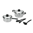 燕人の匠 桜吟 片手鍋18cm&両手鍋20cm (お玉・トング付) ETS-1000 【 キッチン用品・食器・調理器具 日用雑貨・キッチン用品 キッチン 鍋・フ...