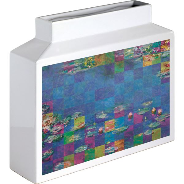 ユーパワー 名画モザイクアートシリーズ アートベース Mサイズ / ヨコ モネ「睡蓮II」 花 花瓶