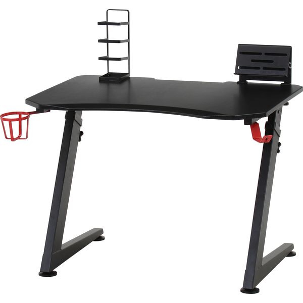 キッズ用ゲーミングデスク RD レッド 組立品【代引不可】