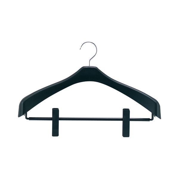 シンコハンガーリバース ジャケットハンガー クリップ 42cm ブラック RJH-C42 1セット （60本）（ 掃除用品 文房具・事務用品 生活雑貨 オフィス用品 日用品雑貨 日用消耗品 文房具 お掃除 ）