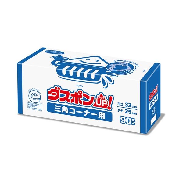 （まとめ）白元アース ダスポンUP！ 三角コーナー用 90枚（×2セット）