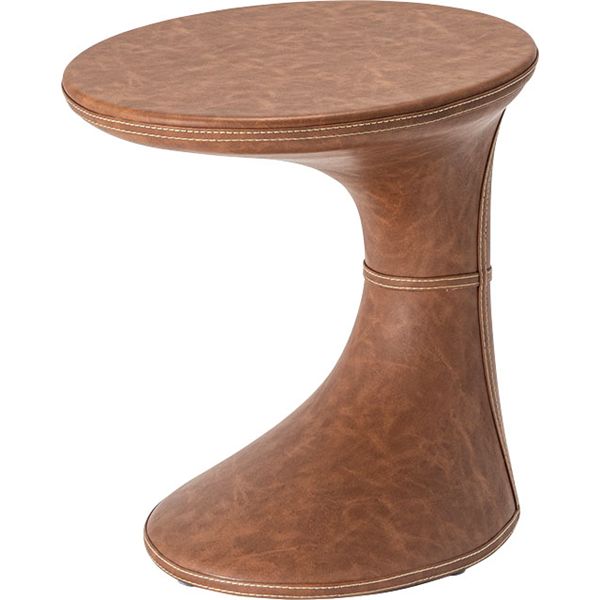 サイドテーブル ブラウン （約W39×D46×H44.5cm） 完成品