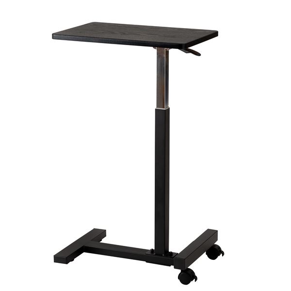 昇降サイドテーブル ブラック 約W48×D30×H60-95cm インテリア・収納 家具 インテリア・家具 サイドテー..