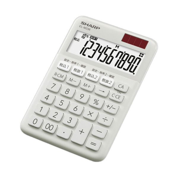SHARP シャープ カラー・デザイン電卓 10桁ミニナイスサイズ グレー系 EL-M336-HX 1台 【×5セット】 【お徳用 まとめ買い お買い得 業務用 割引 セット販売】 日用品雑貨・文房具・手芸 文房具・事務用品 文具 オフィス用品 文房具 事務用品 電卓