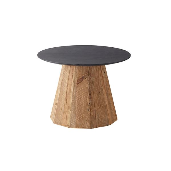 ラウンドテーブルS ブラック 約幅60cm 完成品 インテリア 家具 テーブル センターテーブル 木製 天然木