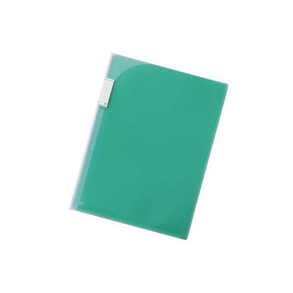 ポケットホルダー F-3412-7 緑 【×10セット】 【お徳用 まとめ買い お買い得 業務用 割引 】 文房具・事務用品 オフィス用品 ファイル・バインダー クリアケース・クリアファイル