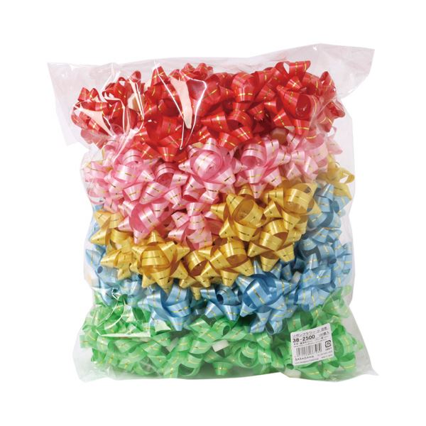 ササガワリボンフラワー 小 混色 38-2500 1パック 花 ギフト プレゼント