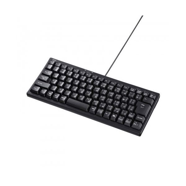 サンワサプライ USBハブ付コンパクトキーボード SKB-KG3UH2BK USB2.0ハブを2ポート内蔵したコンパクトキーボードデジタル家電 家電 パソコン・周辺機器 キーボード・テンキー