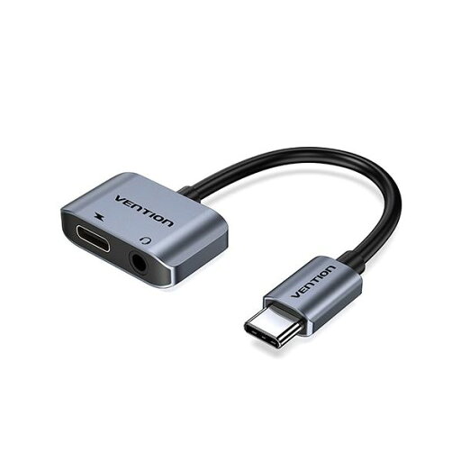 【3セット】 VENTION USB-C to 3.5mm AUX変換 & USB-C 充電ポート グレー BG-6692X3 【3セット】 VENTION USB-C to 3.5mm AUX変換 & USB-C 充電ポート グレー BG-6692X3