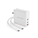 HYPER HyperJuice 140W PD 3.1 電源アダプタ HP-HJG140WW 折りたたみ式のコンセントプラグを搭載デジタル家電 家電 パソコン・周辺機器 ACアダプタ・OAアダプタ