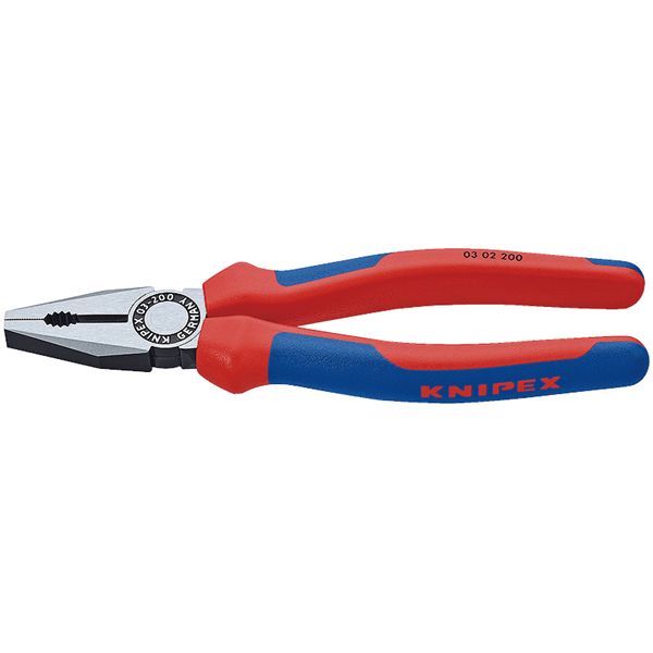 KNIPEX クニペックス ペンチ プラスチックコーティング 全長200mm 0302-200 工事 DIY 工具 ペンチ ペンチ