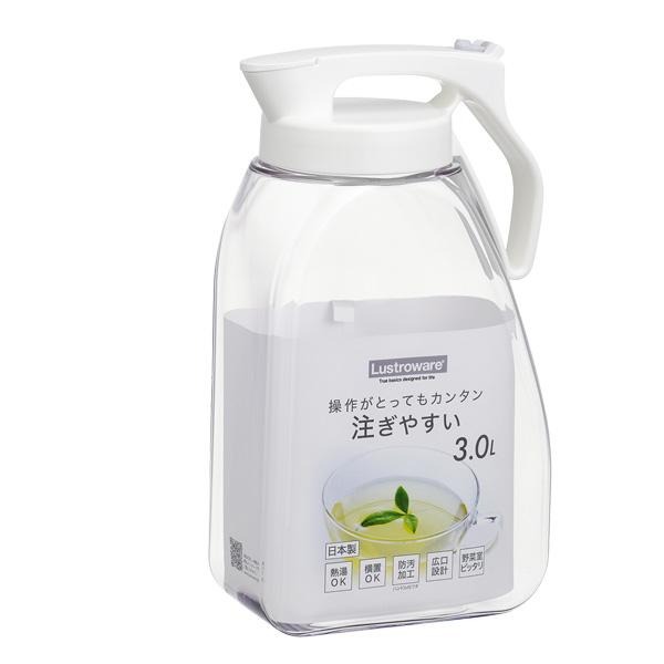 【2個セット お徳用セット】 岩崎工業 タテヨコ・ワンプッシュピッチャー 3L ホワイト K-1289WH 【お徳用 まとめ買い お買い得 業務用 割引 セット販売】 キッチン用品・食器・調理器具 日用雑貨・キッチン用品 急須・ポット・鉄瓶