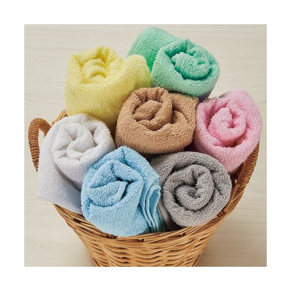 TANOSEE 【お徳用セット】 TANOSEE フェイスタオル ピンク 1パック （5枚） 【×10セット】 【お徳用 まとめ買い お買い得 業務用 割引 セット販売】 リネン タオル バスタオル