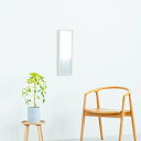 【2個セット お徳用セット】 ウォールミラーdeco60 (ホワイト / 白) 木目 北欧風 鏡 姿見 高級感 木製 ドレッサー 玄関 トイレ 洗面 壁掛け モ...