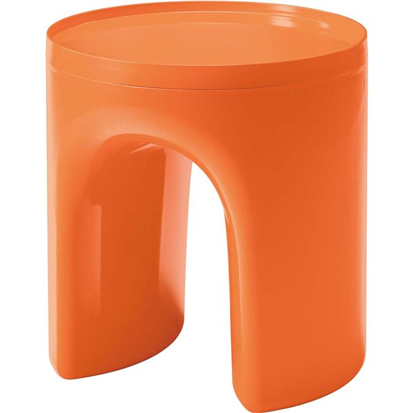サイドテーブル オレンジ （約φ40×H41cm） 完成品 インテリア 家具 テーブル サイドテーブル ナイトテーブル