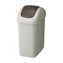 TANOSEE 【お徳用セット】 TANOSEE エコダストボックス スイング S 6.5L グレー / ブラウン 1台 【×2セット】 【お徳用 まとめ買い お買い得 業務用 割引 セット販売】 ( 掃除用品 事務用品 清掃 オフィス用品 日用品雑貨 ゴミ箱 ダストボックス お掃除 )(3)