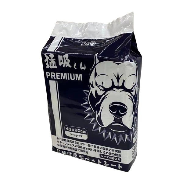 L'ange 超吸収厚型ペットシート 猛吸くん PREMIUM ワイドサイズ 50枚入り ペット用品・犬用
