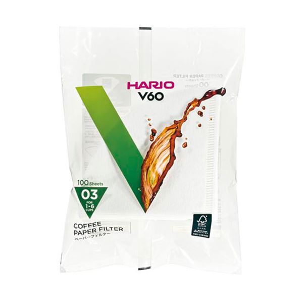 【5セット お徳用セット】 HARIO V60用ペーパーフィルター03W 1〜6杯用 100枚入 VCF-03-100WX5 【お徳用 まとめ買い お買い得 業務用 割引 セット販売】 キッチン用品・食器・調理器具 日用雑貨・キッチン用品 キッチン 台所用品