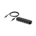 ELECOM エレコム PC機器 オーディオ分配アダプタ / 5分配 / ケーブル付 / ブラック EHP-35AD05BK(2)