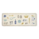 【2個セット お徳用セット】 ルックス キッチンマット 45×120cm ビストロ (ブルー) 【お徳用 まとめ買い お買い得 業務用 割引 セット販売】 キッチン用品・食器・調理器具 日用雑貨・キッチン用品 キッチン 食器 キッチンマット