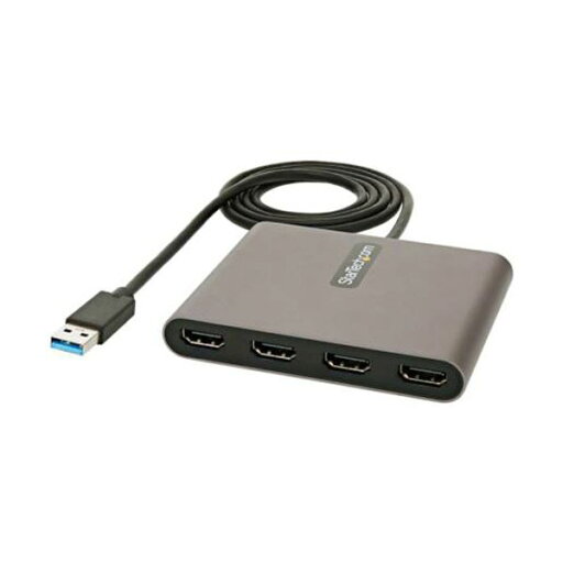 StarTech.com USB 3.0接続クアッドHDMIディスプレイ変換アダプタ USB32HD4 1個 StarTech.com USB 3.0接続クアッドHDMIディスプレイ変換アダプタ USB32HD4 1個