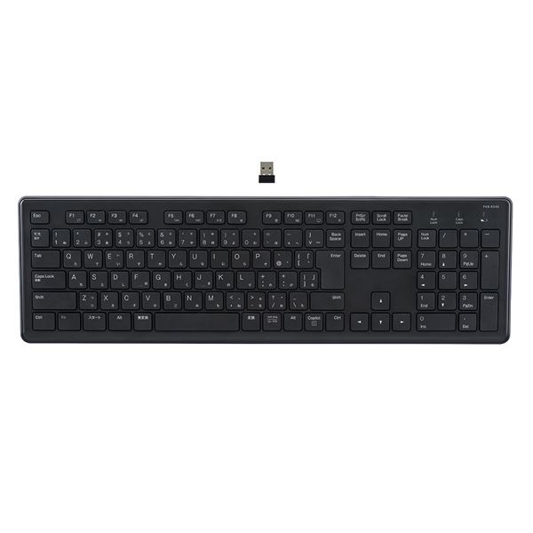 MCO 無線 超静音フルキーボード (テンキー付) FKB-R249BK