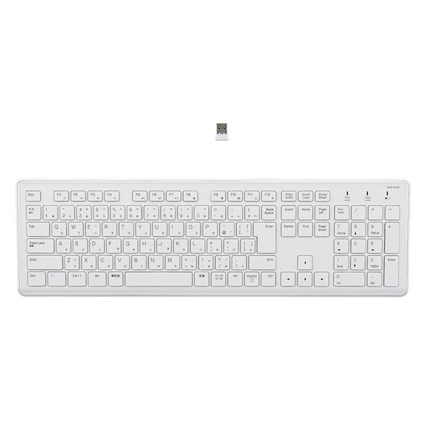 MCO 無線 超静音フルキーボード (テンキー付) FKB-R249W