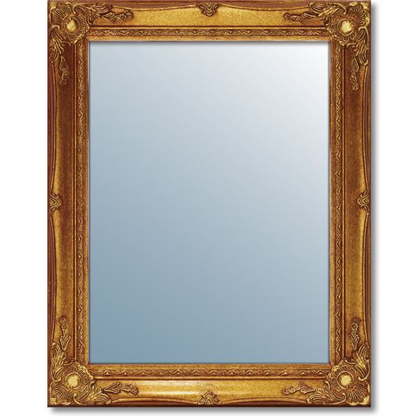 ユーパワー グレースアートミラー ゴーシャ M アンティークゴールド インテリア・収納 家具 インテリア..
