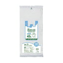TANOSEE 【お徳用セット】 TANOSEE バイオマスポリ袋 手付き 白半透明 45L 1パック (30枚) 【×10セット】 【お徳用 まとめ買い お買い得 業務用 割引 セット販売】 ( 掃除用品 文房具・事務用品 生活雑貨 オフィス用品 日用品雑貨 日用消耗品 文房具 お掃除 )