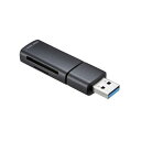 サンワサプライ USB 5Gbps カードリーダー ADR-5MSD1BK(2)