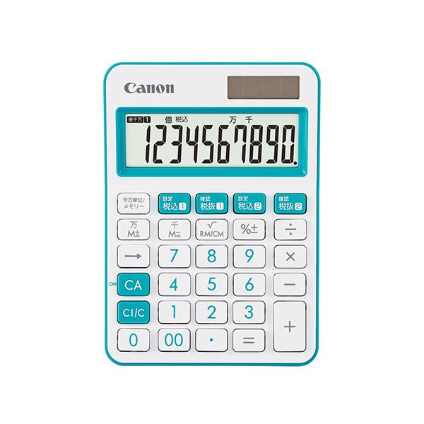 CANON キヤノン カラフル電卓 LS-105WUC-BL ブルー 日用品雑貨・文房具・手芸 文房具・事務用品 文具 オフィス用品 文房具 事務用品 電卓のサムネイル