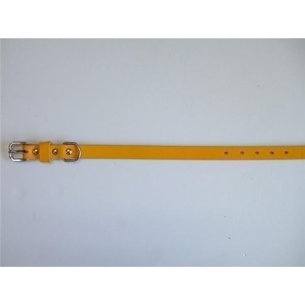 岡野製作所 ソフトなめし平首輪 #24 イエロー【ペット用品】【首輪】ペット 犬 ハーネス