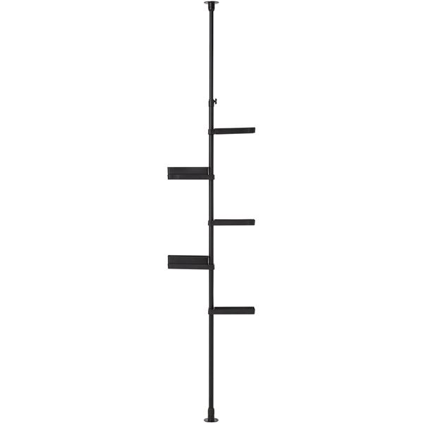 【2個セット】積水樹脂 セキスイ つっぱり式スリムラック ブラック TSR-LBK 約高さ200～275cm