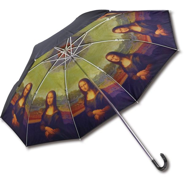 ユーパワー 名画折りたたみ傘 晴雨兼用 レオナルド・ダ・ヴィンチ「モナリザ」 ( 掃除用品 文房具・事務用品 生活雑貨 オフィス用品 日用品雑貨 日用消耗品 文房具 お掃除 )