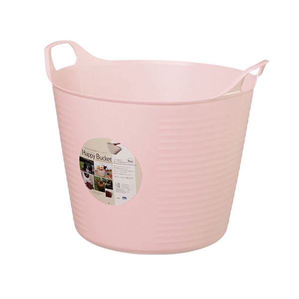 【5セット お徳用セット】 ヒマラヤ化学 ハッピーバケット 丸 Mサイズ ピンク MMT51869X5 【お徳用 まとめ買い お買い得 業務用 割引 セット販売】 （ 掃除用品 文房具・事務用品 生活雑貨 オフィス用品 日用品雑貨 日用消耗品 文房具 お掃除 ）