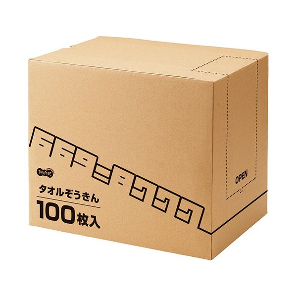 TANOSEE タオルぞうきん1箱(100枚)
