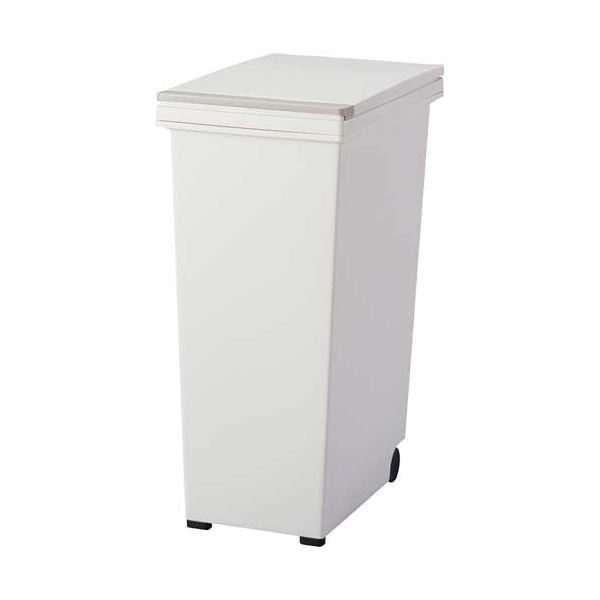 アスベル エバンプッシュペール 30L ホワイト A6012 1台 ( 掃除用品 事務用品 清掃 オフィス用品 日用品雑貨 ゴミ箱 ダストボックス お掃除 )