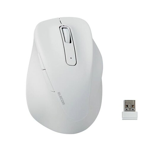 ELECOM エレコム PC機器 静音2.4GHz無線マウス EX-G 5ボタン Lサイズ ホワイト M-XGL30DBSKWH 1個 ELECOM エレコム PC機器 静音2.4GHz無線マウス EX-G 5ボタン Lサイズ ホワイト M-XGL30DBSKWH 1個