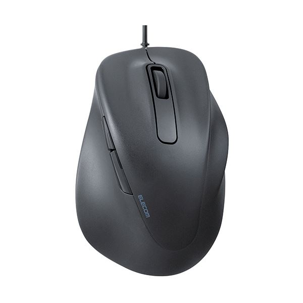 ELECOM エレコム PC機器 静音有線マウス EX-G 5ボタン XLサイズ ブラック M-XGXL30UBSKBK 1個