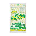 野添産業スゴエコ袋 (再生) 半透明 70L 厚さ0.025mm 1パック (10枚) 【×10セット】 【お徳用 まとめ買い お買い得 業務用 割引 セット販売】 ( 掃除用品 文房具・事務用品 生活雑貨 オフィス用品 日用品雑貨 日用消耗品 文房具 お掃除 )