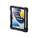 サンワサプライ iPad mini耐衝撃ケース (ハンドル、スタンド、ショルダーベルト付き) PDA-IPAD1817BK(2)