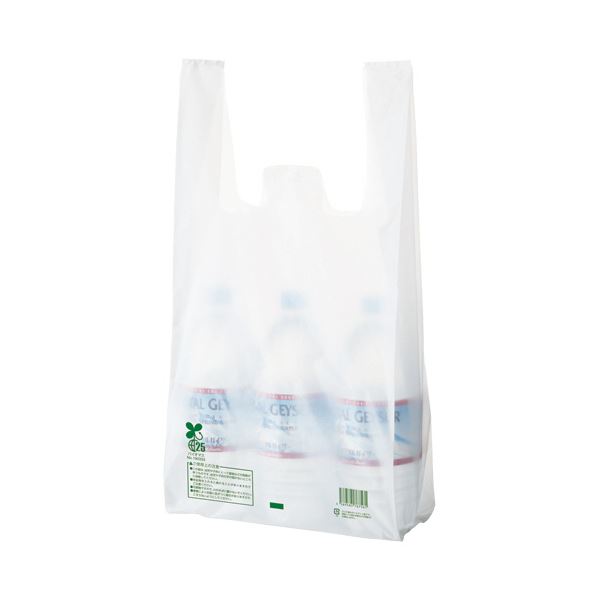 TANOSEE バイオマス配合レジ袋 (乳白) 35号 1セット (1000枚:100枚×10パック)( 掃除用品 文房具・事務用品 生活雑貨 オフィス用品 日用品雑貨 日用消耗品 文房具 お掃除 )