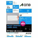 エーワン インクジェット用ラベル / 宛名シール 【A4 / 12面 100枚】 余白付き 28920 プリンタ PCサプライ・消耗品 コピー用紙・印刷用紙 コ...