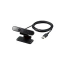 ELECOM エレコム PC機器 Webカメラ / 200万画素 / Full HD / Windows Hello顔認証対応 / ブラック UCAM-CF20FBBK