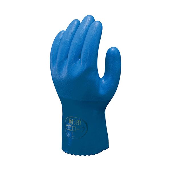 ショーワグローブ 手袋 グローブ No.650 耐油ビニローブ 3L ブルー NO650-3L 1双 【×5セット】 【お徳用 まとめ買い お買い得 業務用 割引 セット販売】 （ 掃除用品 文房具・事務用品 生活雑貨 オフィス用品 日用品雑貨 日用消耗品 文房具 お掃除 ）