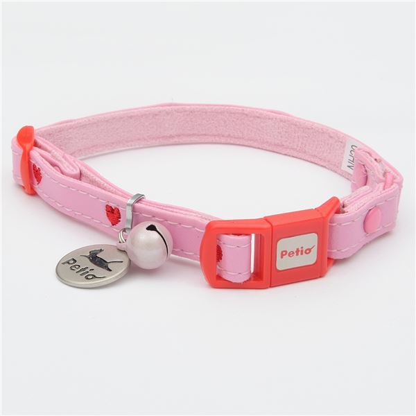 【セット販売 お買い得 値引 まとめ売り】 CAT COLLAR ハートレザーカラー ピンク【×3セット】 (猫用品 / 首輪) ねこ ペット 猫 ハーネス 首輪 CAT